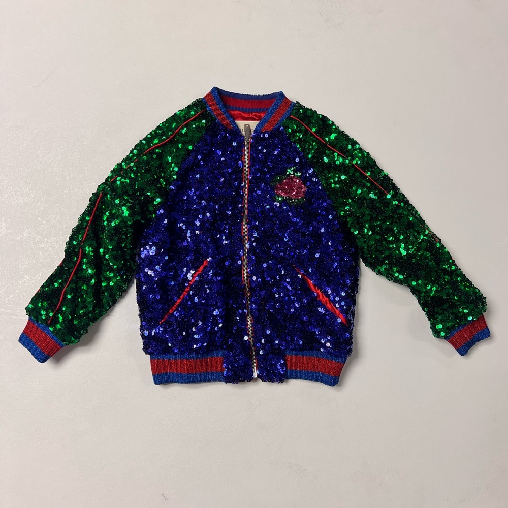 Gucci Bomber Jacket sequined kids limited edition Size 6 Seen on Taylor Swift